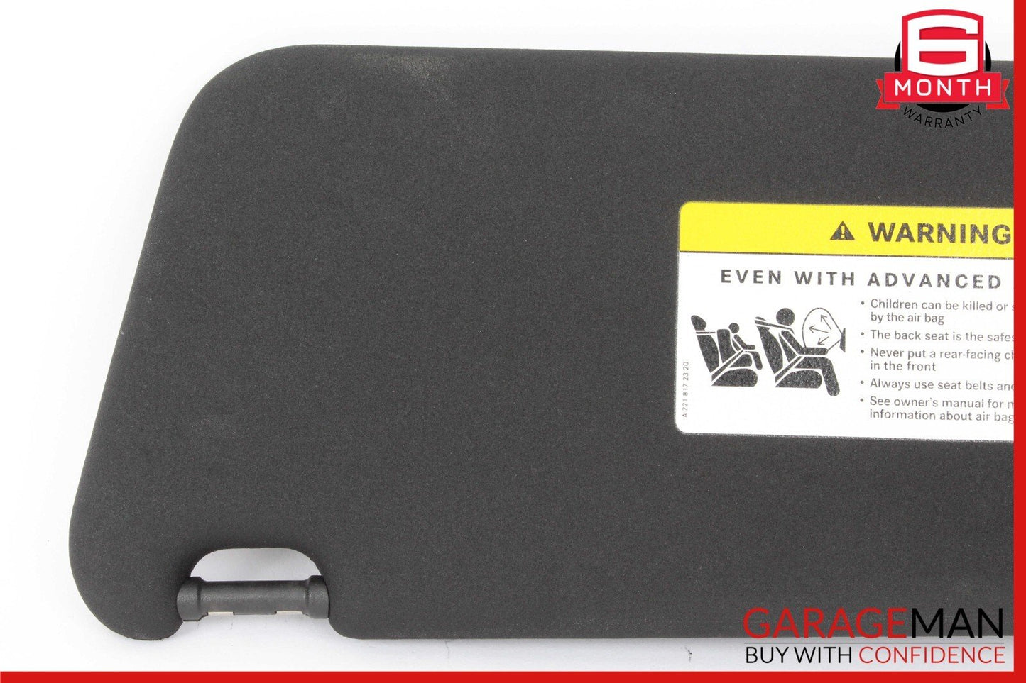 08-15 Mercedes W204 C350 C300 C250 Front Right Sun Visor Sunvisor Shade Black