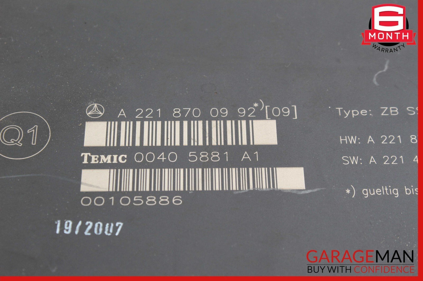 07-13 Mercedes W221 S550 S600 Rear Seat Control Unit Module Unit OEM