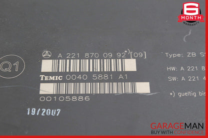 07-13 Mercedes W221 S550 S600 Rear Seat Control Unit Module Unit OEM