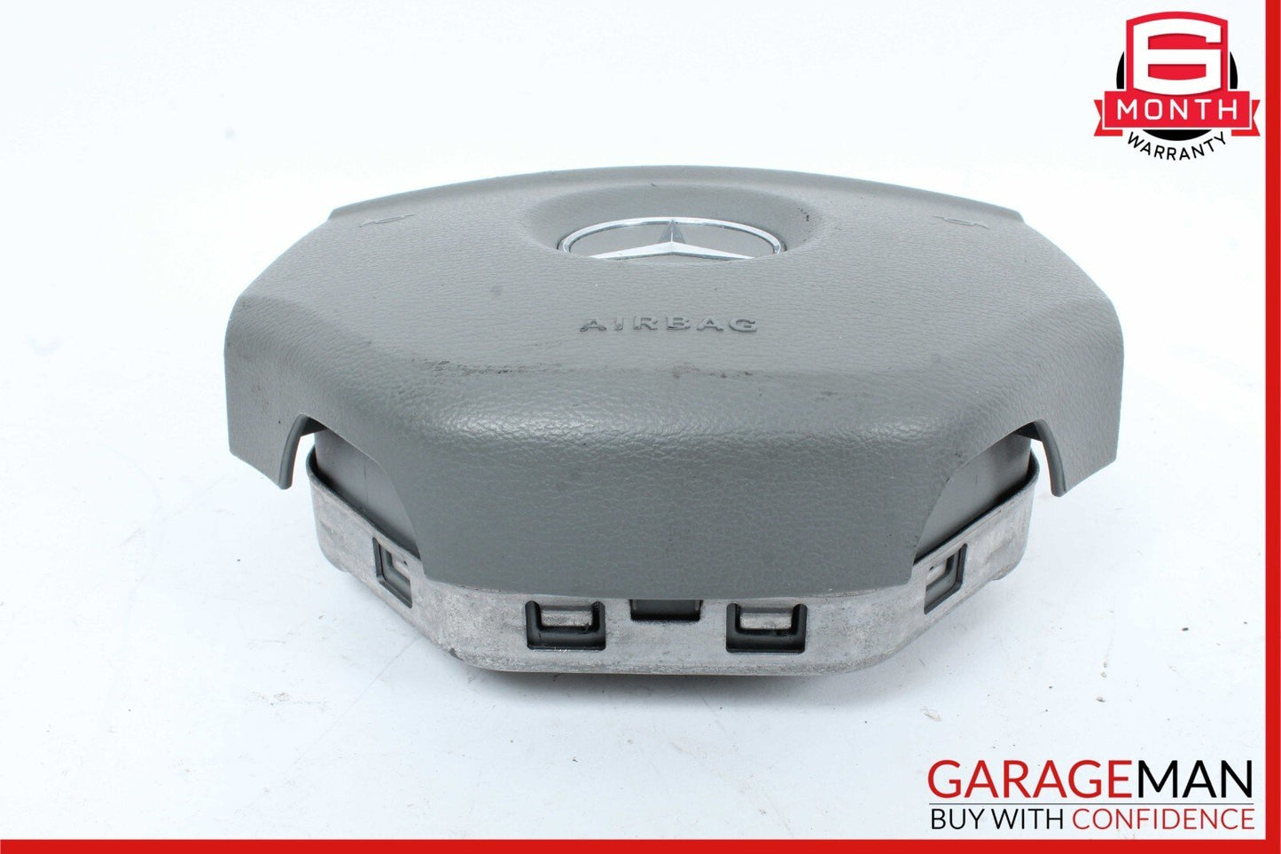 06-08 Mercedes GL350 GL450 ML350 R350 Driver Steering Wheel Airbag Leather Gray