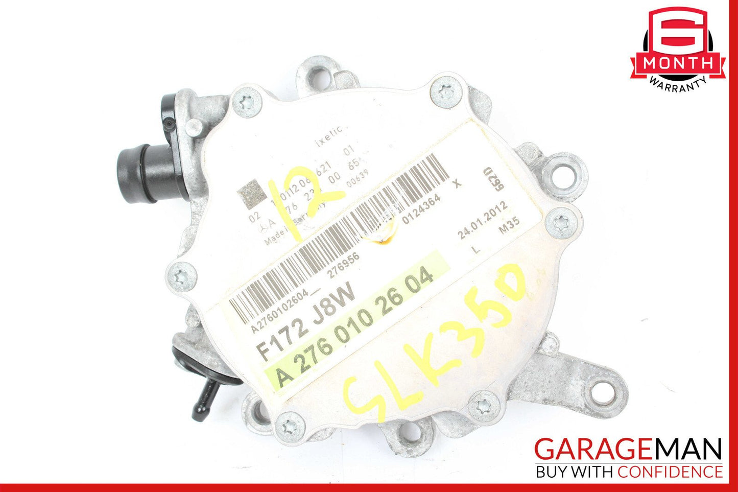 12-18 Mercedes R172 SLK350 Engine Motor Brake Vacuum Pump 2760102604 OEM