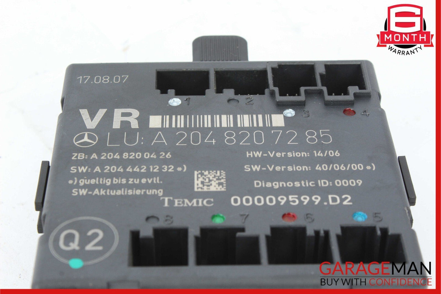 08-14 Mercedes W204 C300 C350 Front Right Passenger Door Control Module Unit OEM