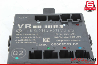 08-14 Mercedes W204 C300 C350 Front Right Passenger Door Control Module Unit OEM
