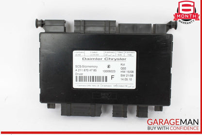 03-12 Mercedes R171 SLK300 CLS550 SLK350 Seat Control Module Left Side OEM