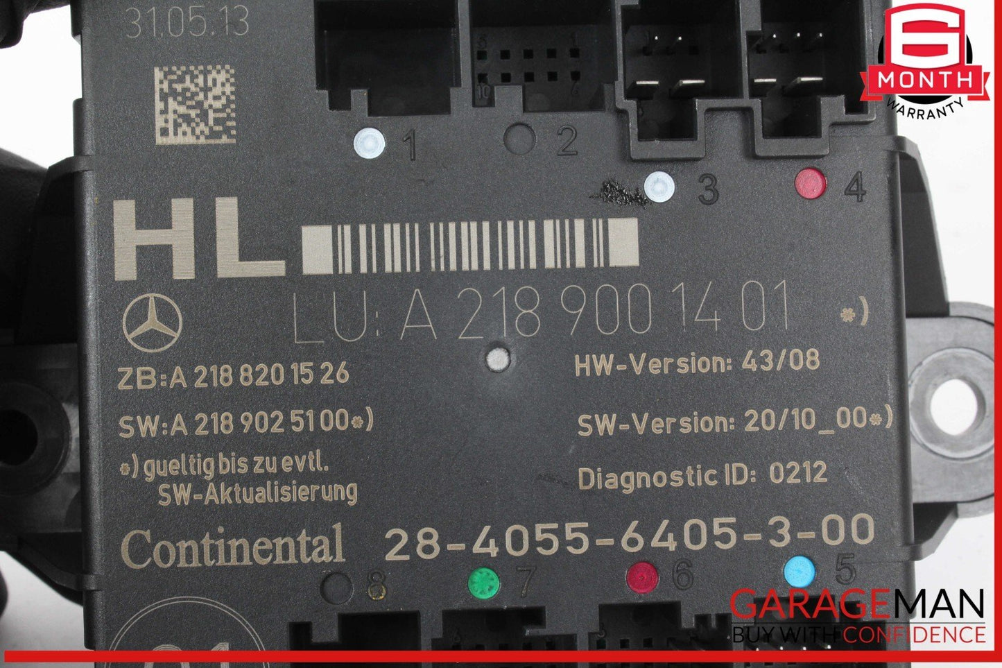 08-18 Mercedes W204 C250 Rear Left Side Door Control Module Unit OEM