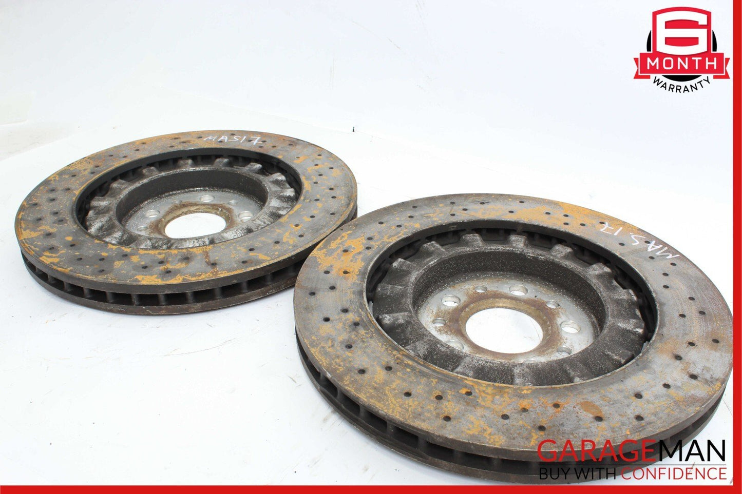 14-17 Maserati Ghibli Front Right & Left Side Brake Rotor Disc Set of 2 Pc AWD