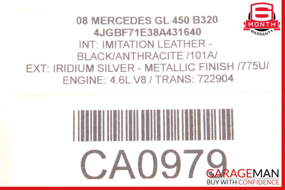 07-12 Mercedes X164 GL450 GL550 3rd Row Left Seat Folding Power Switch Button