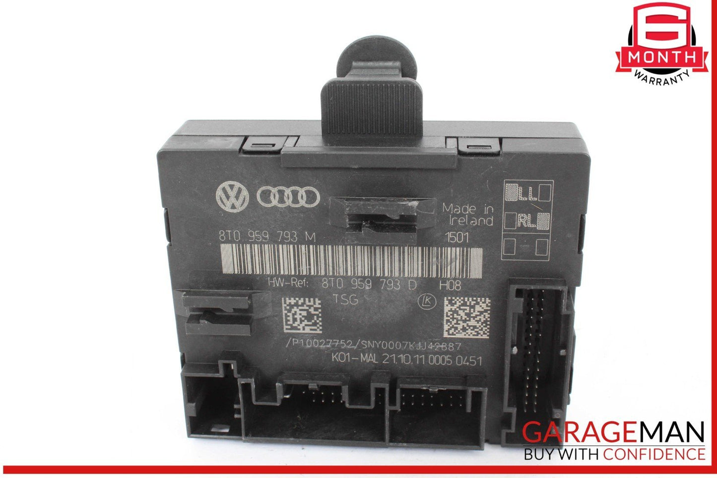 09-12 Audi S4 Front Left Driver Side Door Control Module Unit 8T0959793M OEM