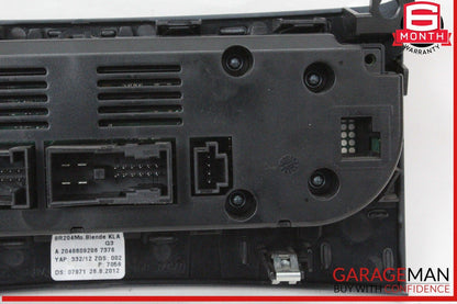 12-14 Mercedes W204 C250 CGI C300 AC A/C Heater Climate Control w/ Trim OEM