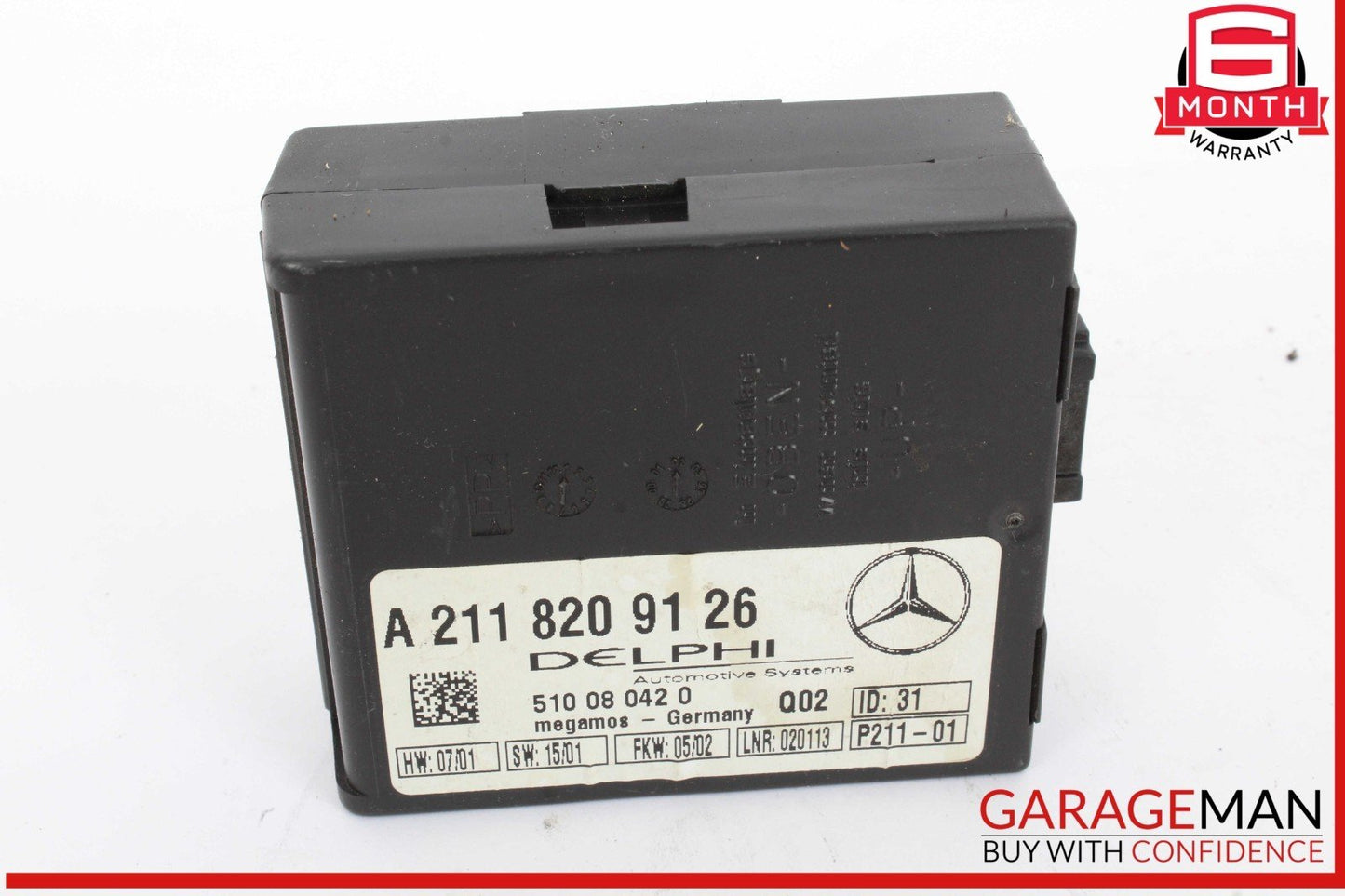 00-12 Mercedes R230 SL500 C230 S430 E320 Anti Theft Alarm Module 2118209126 OEM