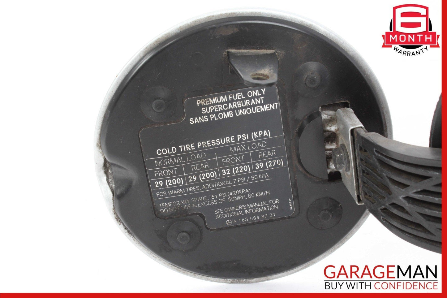 98-05 Mercedes W163 ML500 ML350 Fuel Tank Filler Neck Housing 1636300567 OEM