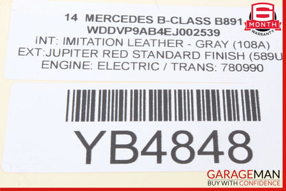 12-20 Mercedes B-Class W242 W246 GL450 Front Left Side Door Control Module OEM