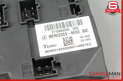 07-11 Mercedes W211 E350 E550 CLS550 Body Control Module BCM 2115455332 OEM
