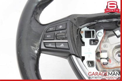 09-15 BMW F02 750i 750Li Sport Driver Steering Wheel Controls Assembly Black OEM