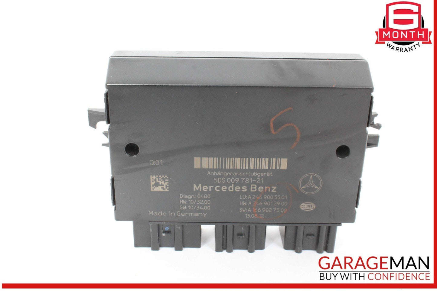 12-16 Mercedes X166 GL450 Trailer Towing Control Module 2469005501 OEM