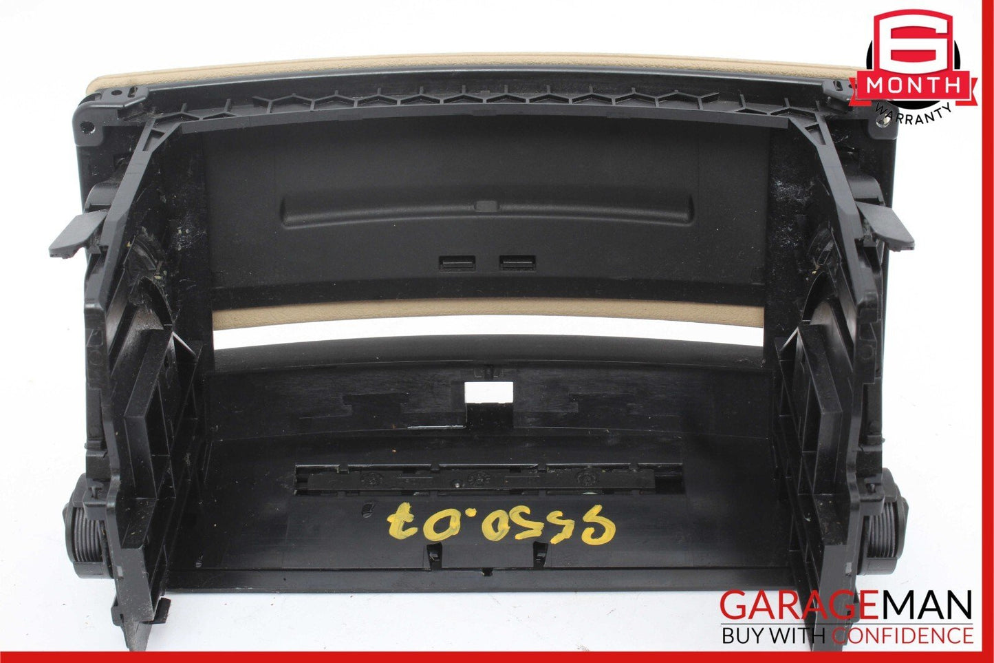07-13 Mercedes W221 S350 S550 Center Console Dashboard CD Player Cover Brown