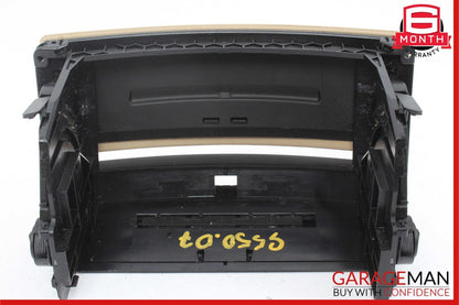 07-13 Mercedes W221 S350 S550 Center Console Dashboard CD Player Cover Brown