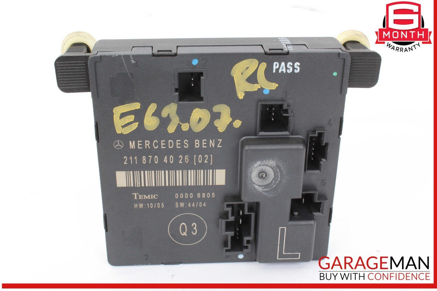 03-09 Mercedes W211 E63 AMG E500 Rear Left Driver Side  Door Control Module OEM