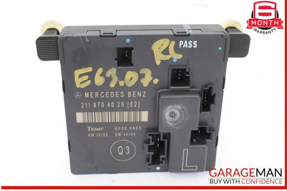 03-09 Mercedes W211 E63 AMG E500 Rear Left Driver Side  Door Control Module OEM