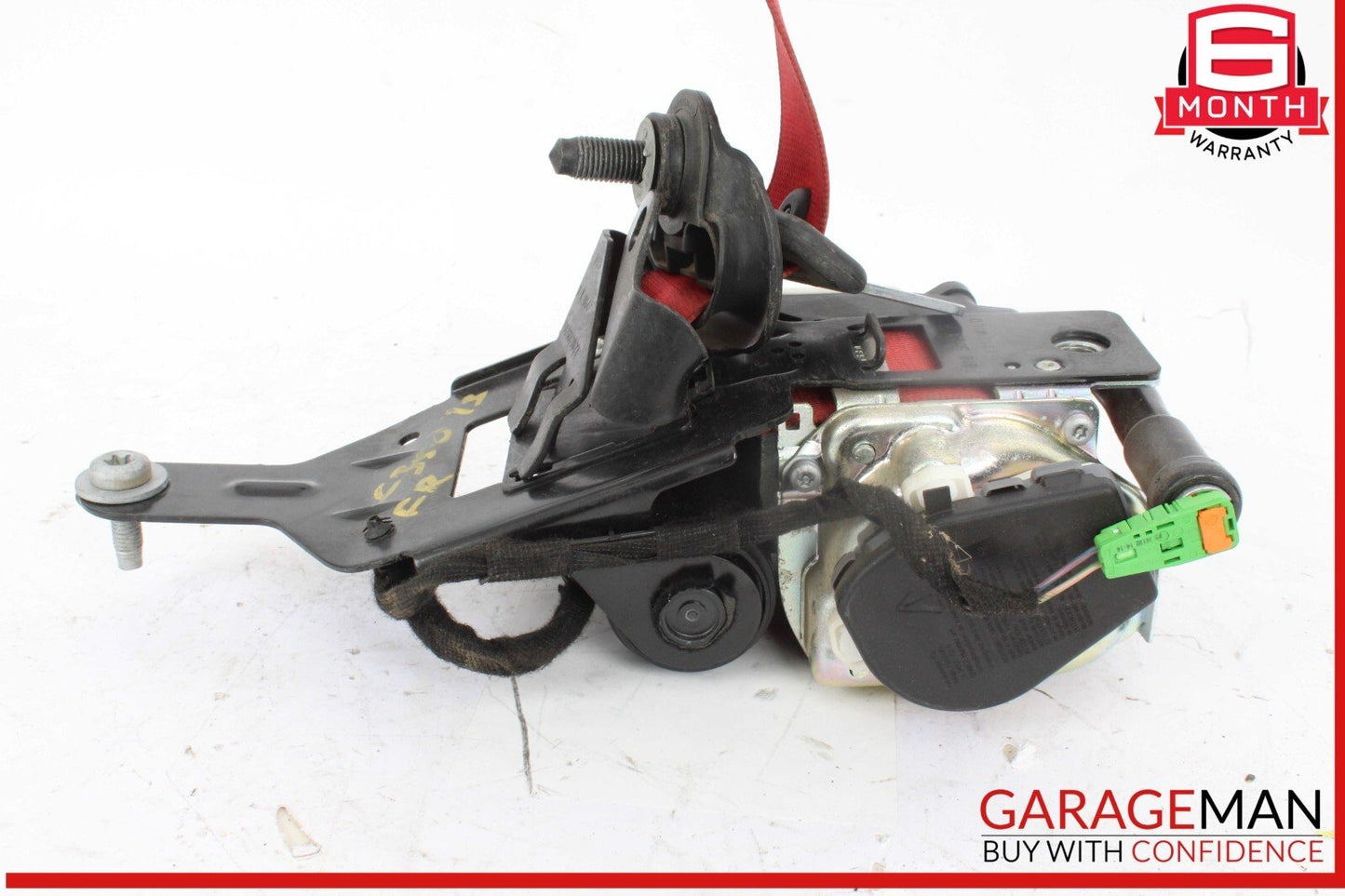 12-14 Mercedes W204 C350 C250 Front Right Side Seat Belt Retractor Red OEM