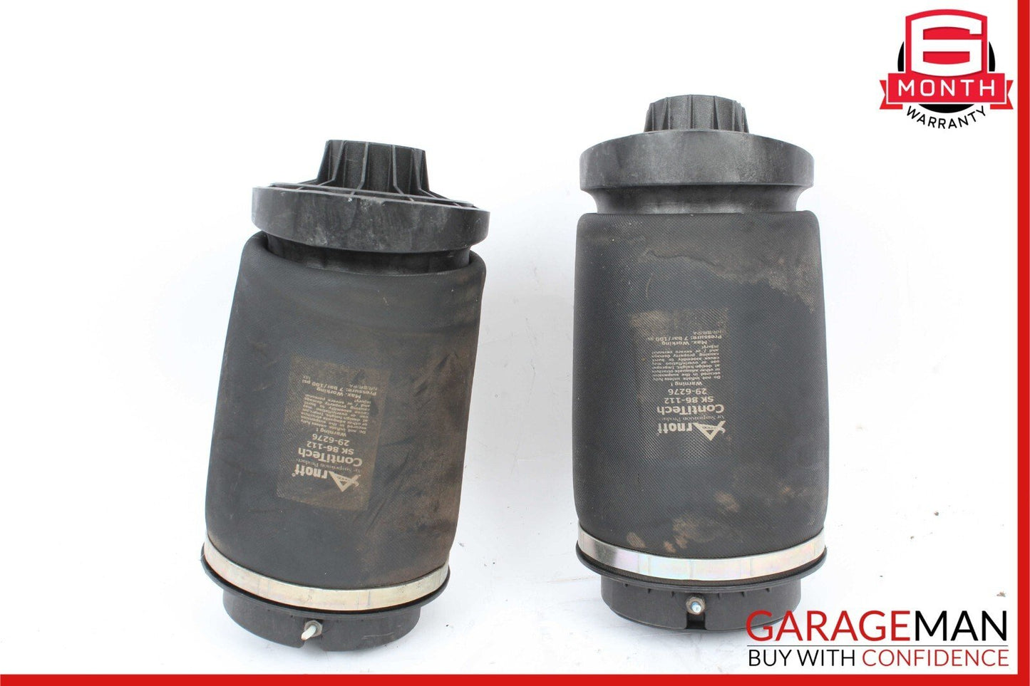 06-19 Mercedes W251 R500 Rear Left & Right Air Suspension Bag Shock Set of 2