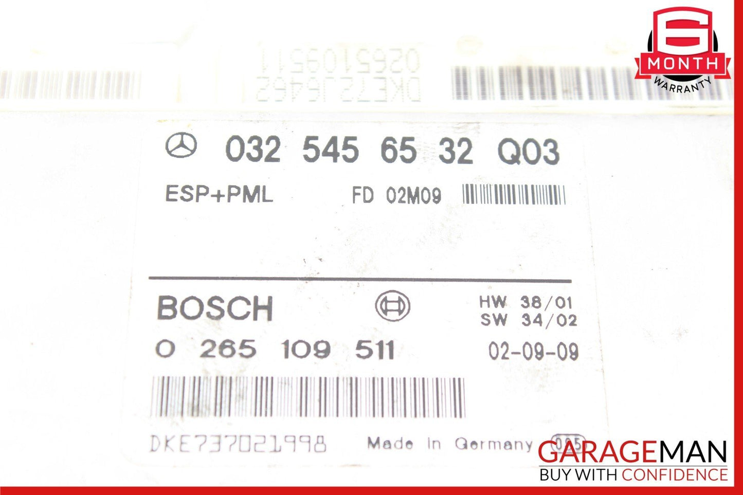 03-06 Mercedes R230 SL500 E320 ABS ESP Anti Brake Computer Control Module