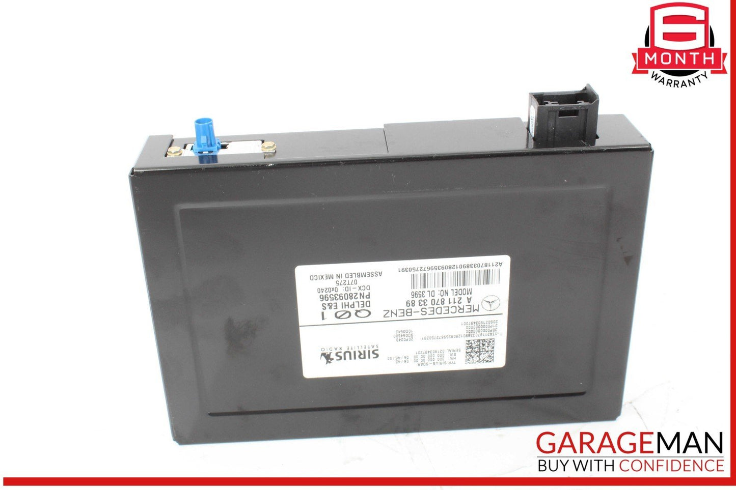 03-09 Mercedes X164 GL550 ML350 Sirius Satellite Radio Receiver 2118703389 OEM