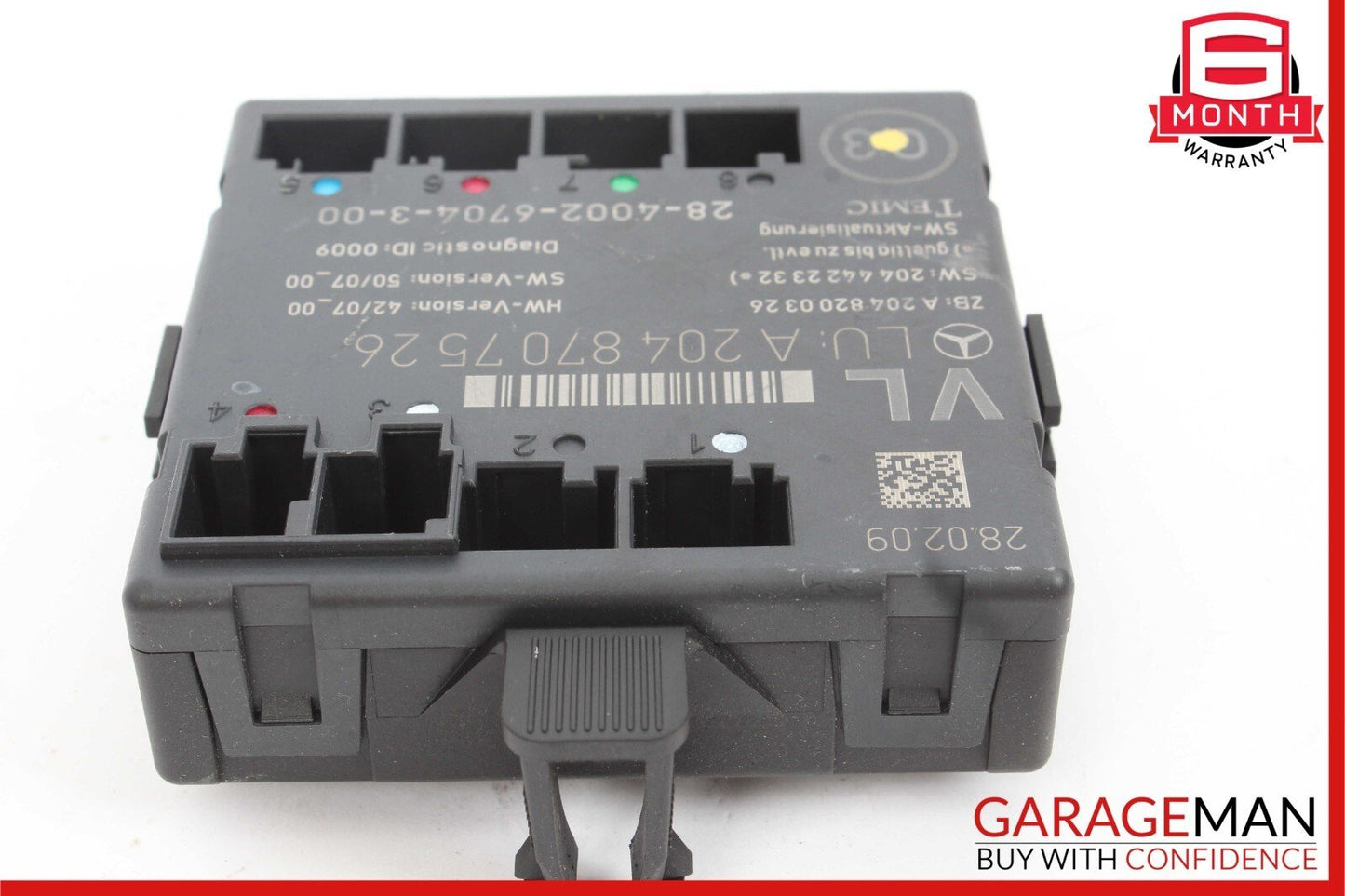 08-18 Mercedes W204 C280 C300 E400 Front Left Side Door Control Module Unit