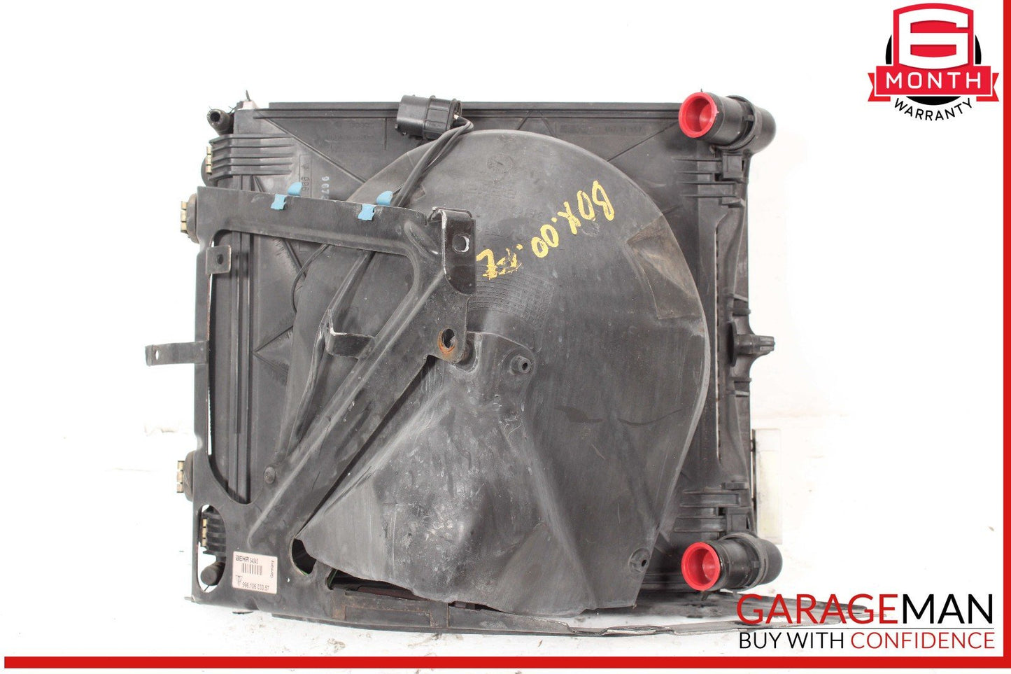 97-05 Porsche Boxster 986 Left Engine Cooling Radiator AC Air Condenser Assy OEM