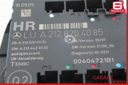 08-18 Mercedes E550 E350 C350 C300 Rear Right Side Door Control Module Unit