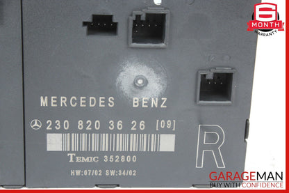 03-08 Mercedes R230 SL500 SL600 Front Right Passenger Door Control Module Unit
