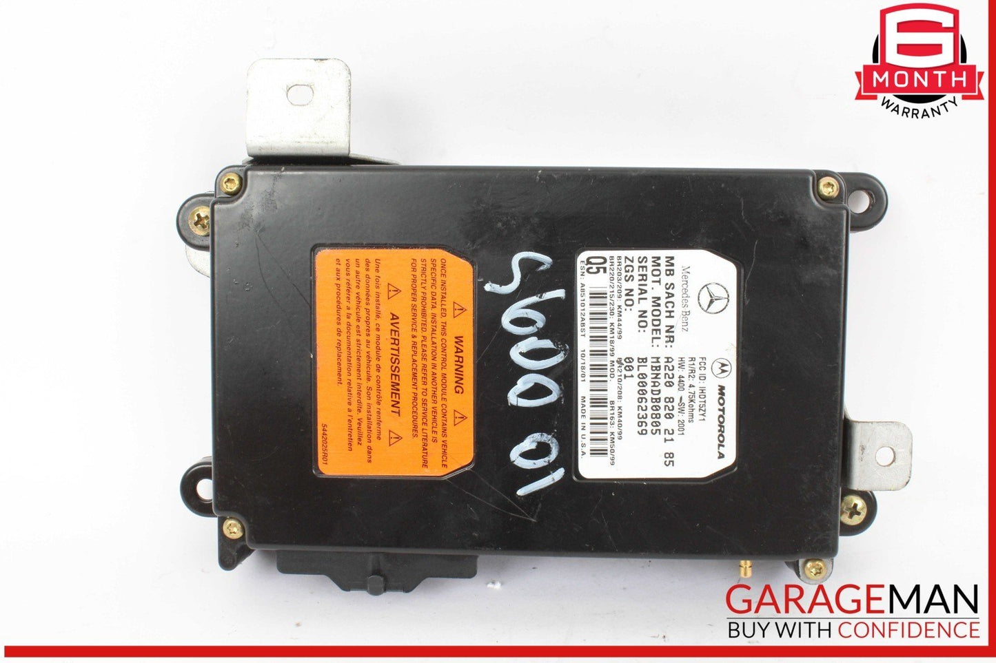 00-06 Mercedes W220 S600 ML500 E55 AMG Voice Command Control Module Unit