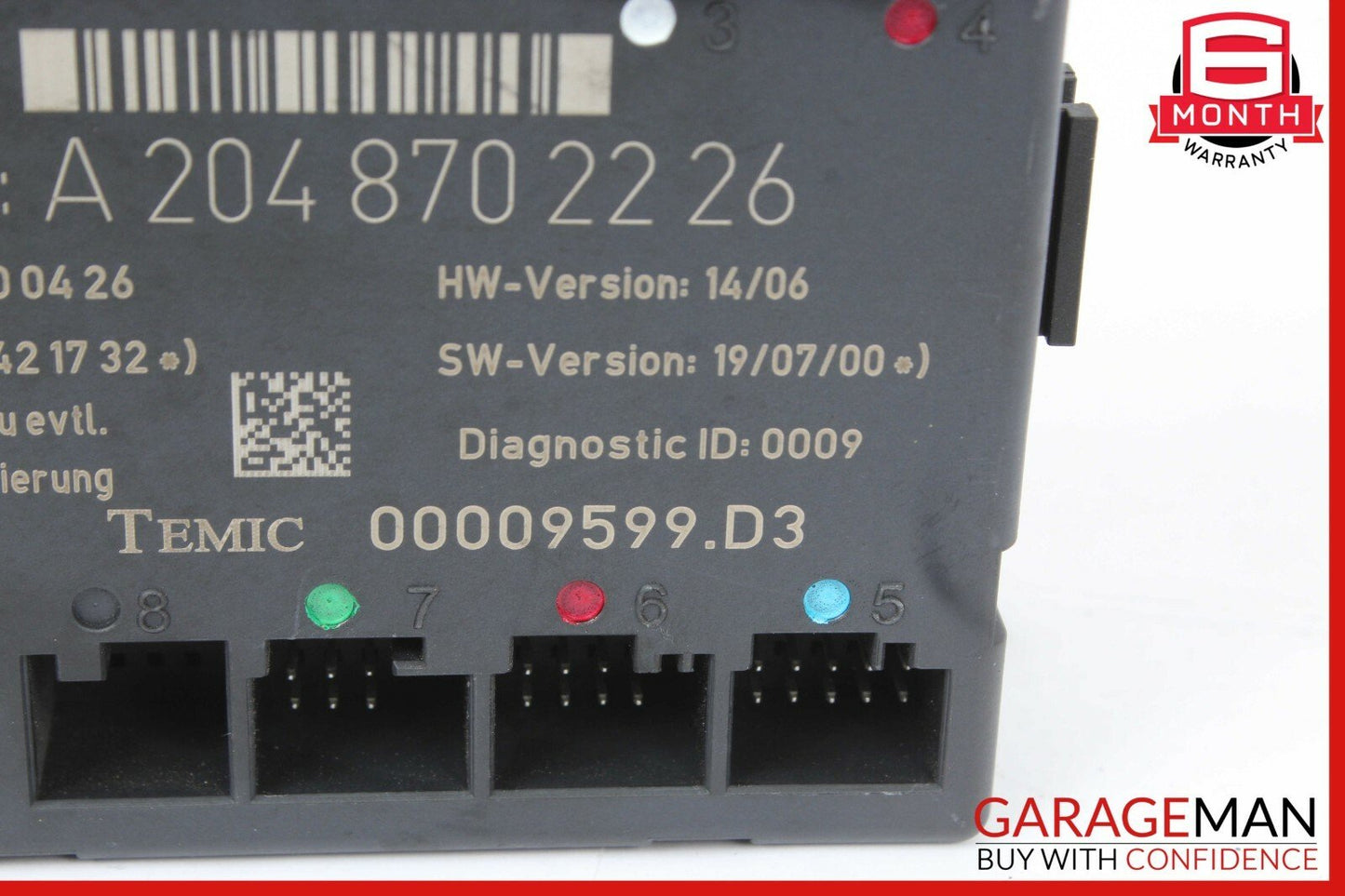 08-14 Mercedes W204 C350 C63 AMG Front Right Side Door Control Module Unit