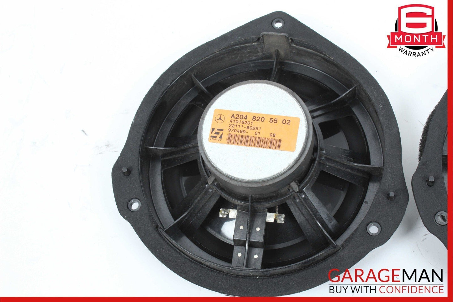 08-18 Mercedes W204 C250 CLS550 Front Door Audio Speaker Logic 7 Set of 2 Pc OEM
