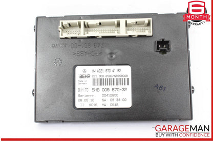 07-13 Mercedes W221 S550 S400 AC A/C Heater Control Module Unit OEM