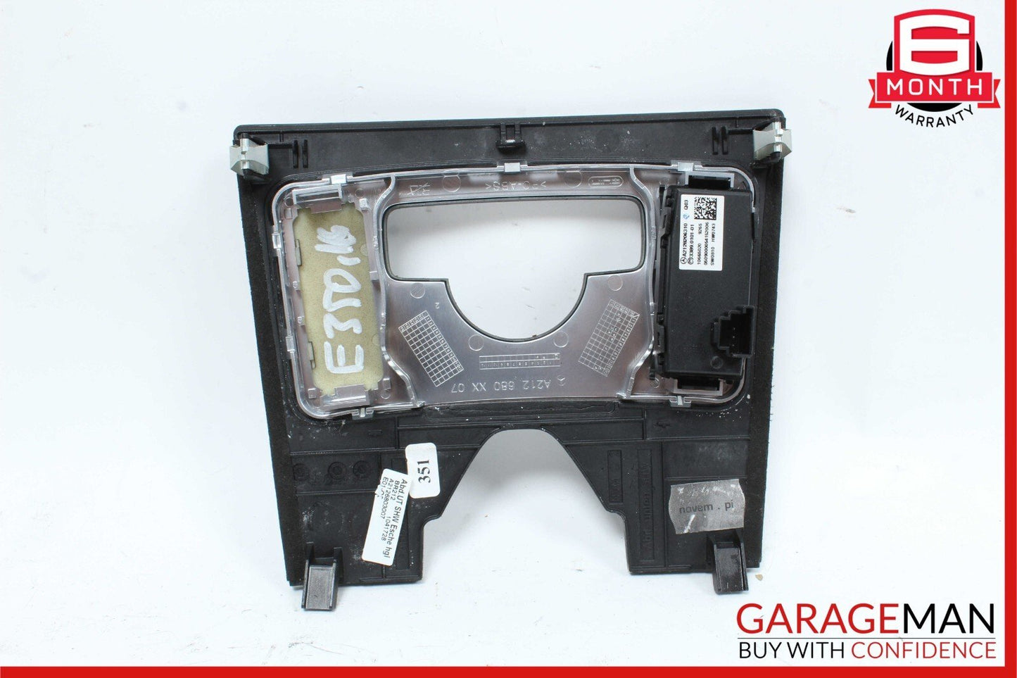 10-13 Mercedes W212 E350 E250 E550 Center Console Switch Trim Cover Bezel Wood