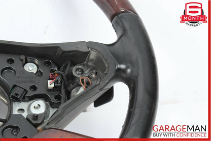 10-14 Mercedes W221 S550 CL550 Steering Wheel Wood Trim Black w/ Paddle Shifters