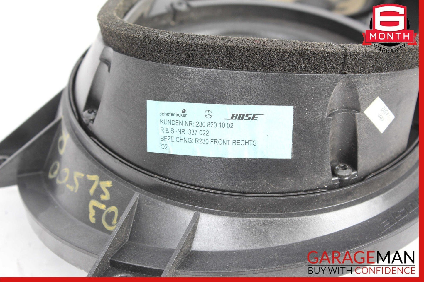 03-08 Mercedes R230 SL500 SL550 SL65 Front Right Side Door Audio Speaker Bose