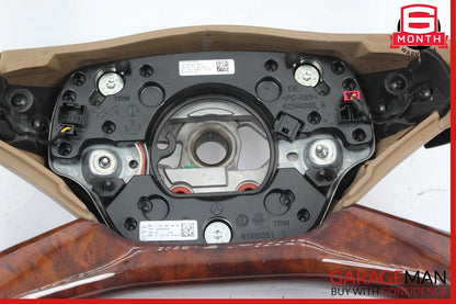 10-14 Mercedes W221 S400 S550 CL550 Steering Wheel w/ Paddle Shifters Beige OEM