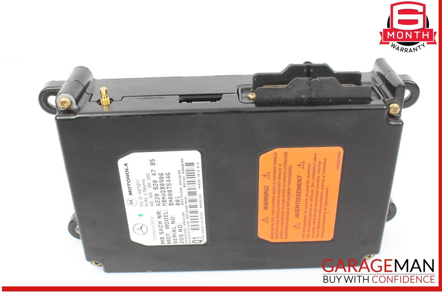 00-06 Mercedes R230 SL500 Voice Command Control Module 2208204785 OEM