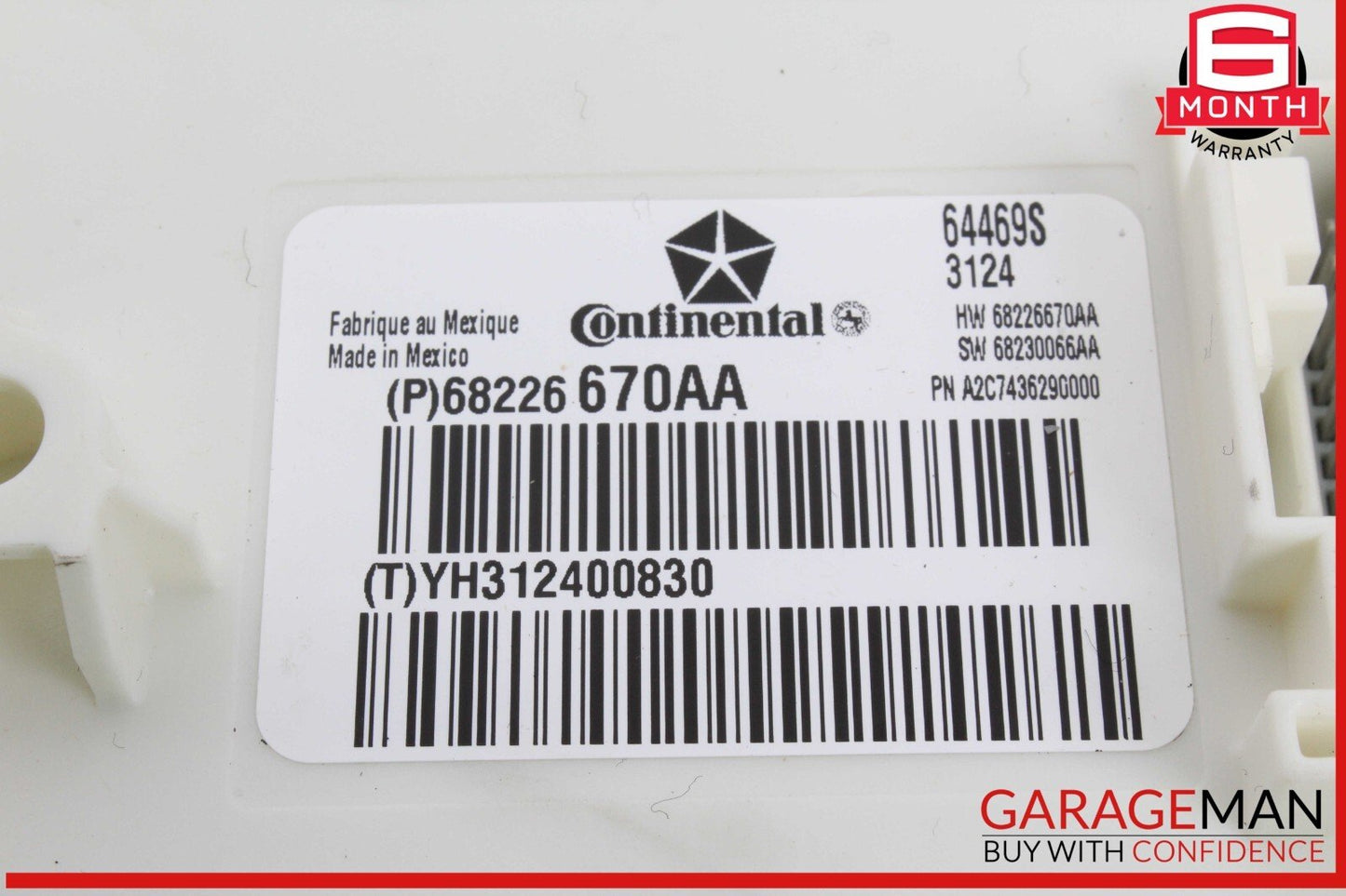 14-17 Maserati Ghibli BCM Body Computer Control Module Unit 68226670AA OEM
