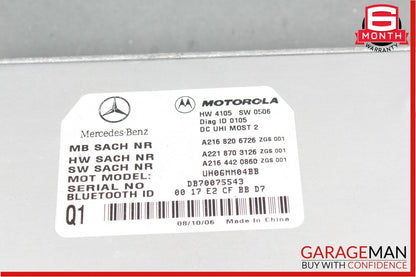 07-09 Mercedes W216 CL550 S550 Bluetooth Mobile Cell Phone Control Module OEM
