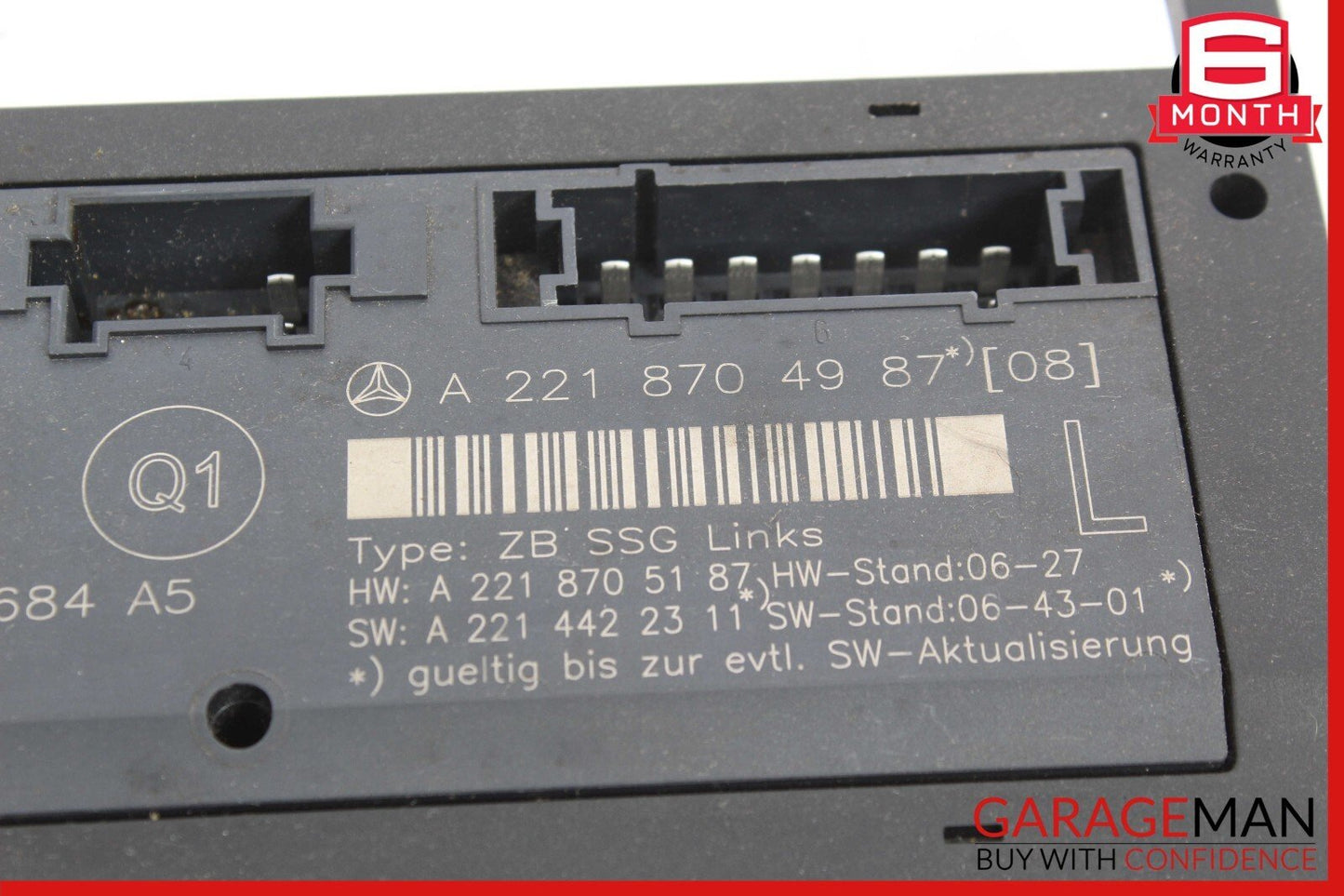07-13 Mercedes W221 S550 S350 S63 S65 AMG Front Left Under Seat Controller Unit