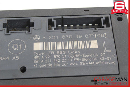 07-13 Mercedes W221 S550 S350 S63 S65 AMG Front Left Under Seat Controller Unit