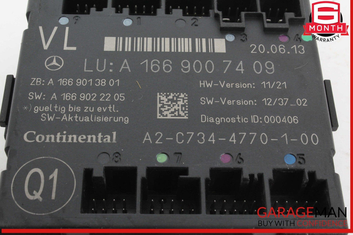 12-19 Mercedes X166 GL450 ML400 GLE350 Front Left Side Door Control Module Unit