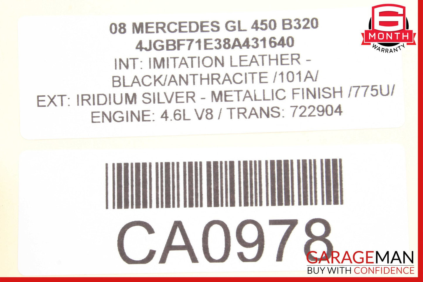 07-12 Mercedes X164 GL450 GL550 3rd Row Right Seat Folding Power Switch Button