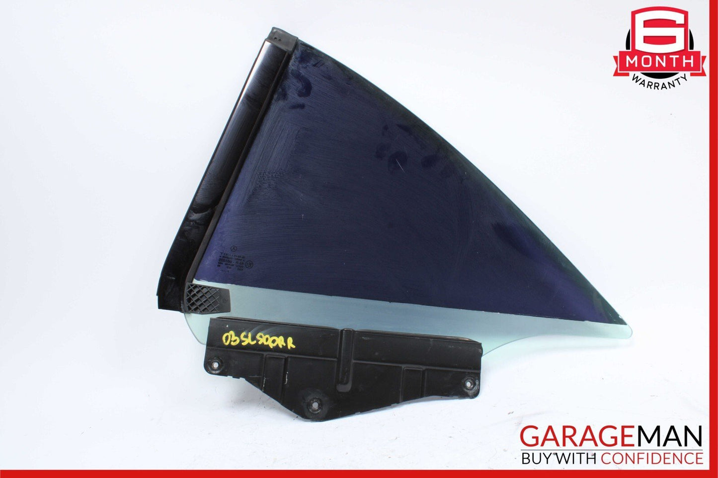 03-11 Mercedes R230 SL500 Rear Right Side Door Window Quarter Auto Glass Tinted