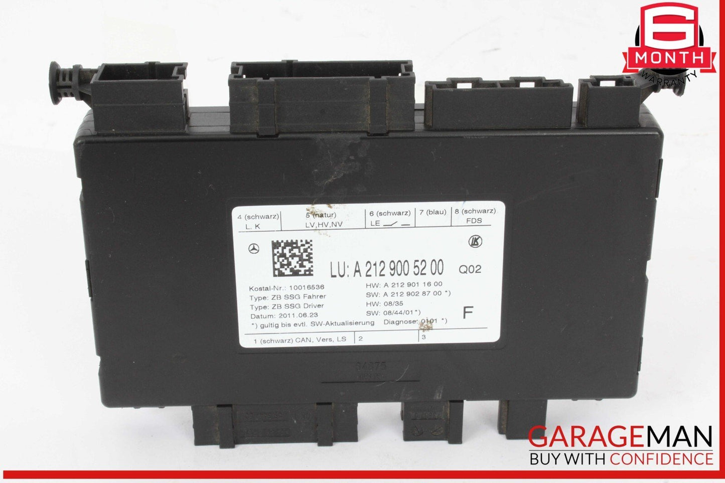 08-20 Mercedes W212 E350 Bluetec C300 Front Right Side Seat Control Module Unit