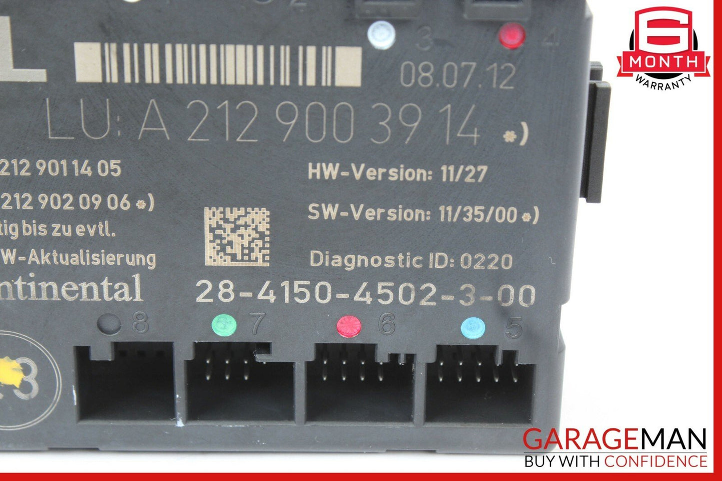08-14 Mercedes W204 C300 C350 Front Left Side Door Control Module 2129003914 OEM
