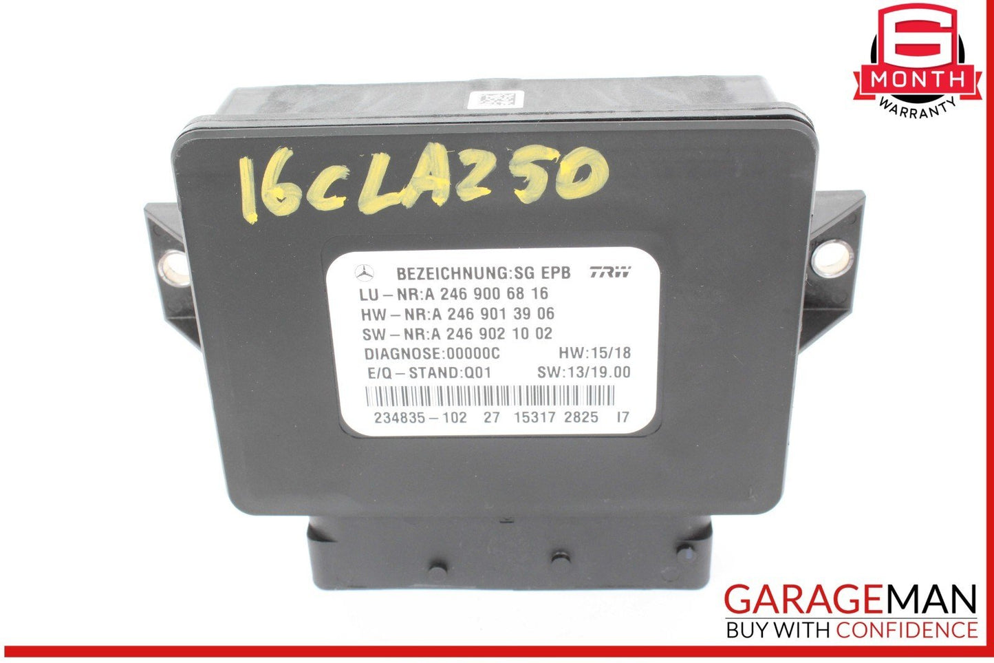 12-20 Mercedes W117 CLA250 SLK350 Hand Parking Brake Control Module Unit OEM